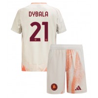 Camisa de Futebol AS Roma Paulo Dybala #21 Equipamento Secundário Infantil 2024-25 Manga Curta (+ Calças curtas)